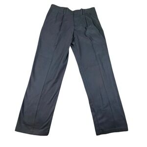 DOCKERS Easy Khaki Mens 34x34 Navy Pleated Classic Fit Stretch Dress Pants NEW